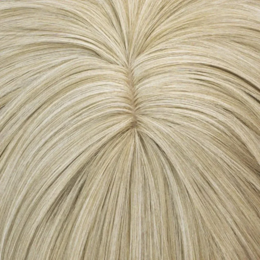 Blonde Wavy Hair Wig with Bang